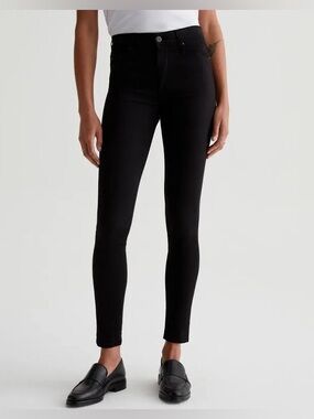 AG Women's Farrah High-Rise Skinny Jeans Black